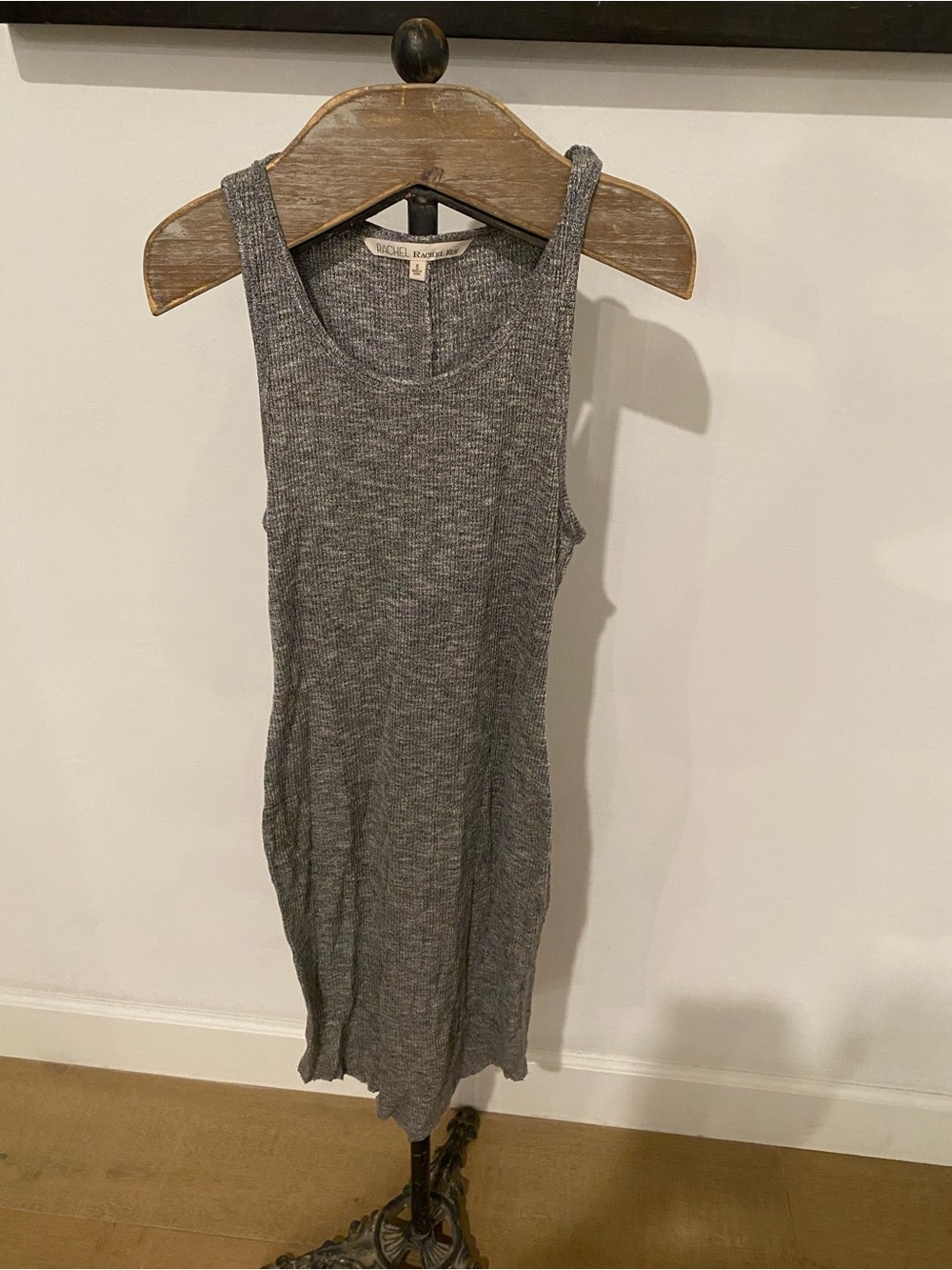 RACHEL Rachel Roy Gray Ribbed Tank Dress